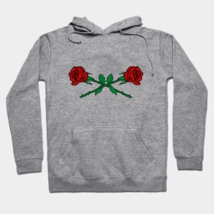 Double Rose Red Hoodie